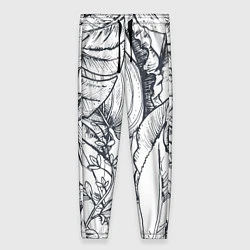 Женские брюки Тропические листья