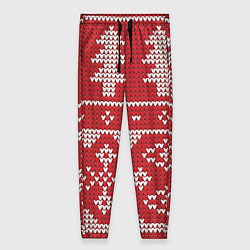 Брюки женские Вязаный рисунок, цвет: 3D-принт