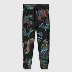 Женские брюки Цветные драконы