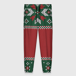 Женские брюки Knitted Christmas Pattern