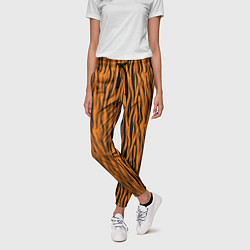 Брюки женские Тигровые Полосы, цвет: 3D-принт — фото 2