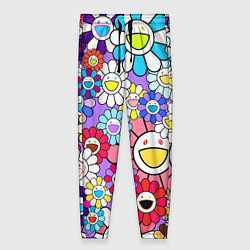 Женские брюки Цветы Takashi Murakami