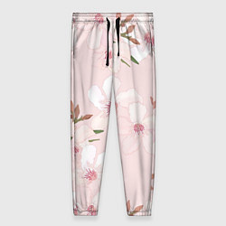 Женские брюки Розовые цветы весны