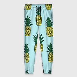 Женские брюки Рисунок ананасов