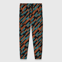 Женские брюки Разноцветные прямоугольники абстракция