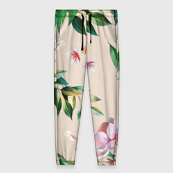 Женские брюки Цветы Летние
