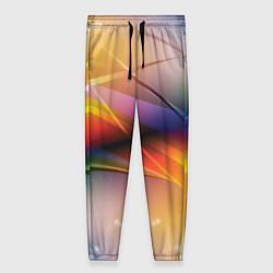 Женские брюки Абстрактные линии разных цветов