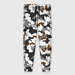 Женские брюки Камуфляж Чёрно-Белый Camouflage Black-White