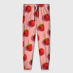 Брюки женские Strawberry Pattern, цвет: 3D-принт