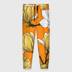 Женские брюки Удивительные летние тропические цветы с нераскрывш