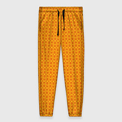Женские брюки Оранжевые классические узоры