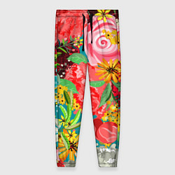 Женские брюки Multicolour of flowers