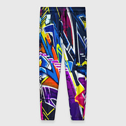 Женские брюки Крутое экспрессивное граффити