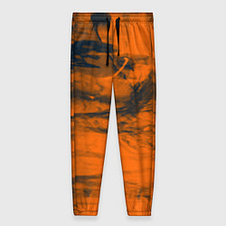 Женские брюки Абстрактная оранжевая поверхность и чёрные тени