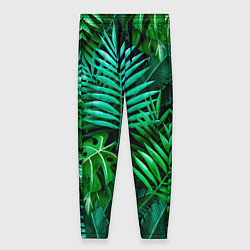 Женские брюки Тропические растения - текстура