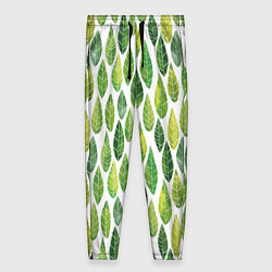 Женские брюки Акварельные листья