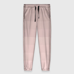 Женские брюки Монохромный полосатый розовато-бежевый