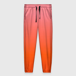 Женские брюки Оранжево-розовый градиент