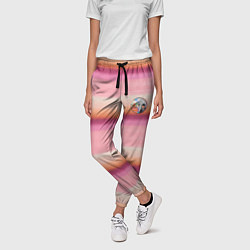 Брюки женские Энид Синклер с Уэнсдей Аддамс - текстура свитера, цвет: 3D-принт — фото 2