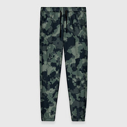 Брюки женские Болотный камуфляж, цвет: 3D-принт