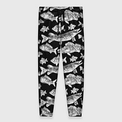 Женские брюки Городской паттерн о рыбалке