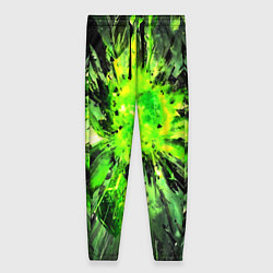 Женские брюки Fractal green explosion