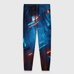 Брюки женские Туннель из кубов, цвет: 3D-принт