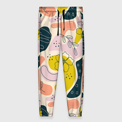 Брюки женские Весенняя абстракция, цвет: 3D-принт