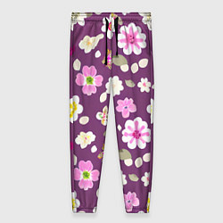 Женские брюки Цветы сакуры