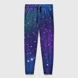Женские брюки Фиолетовая розовая звездная туманность в космосе