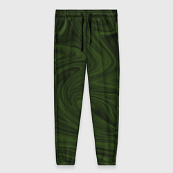 Женские брюки Зеленое размытие абстракция