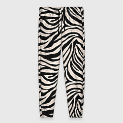 Женские брюки Полосатая шкура зебры, белого тигра
