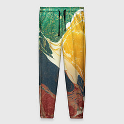 Женские брюки Мраморная радуга
