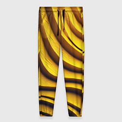 Женские брюки Желтые абстрактные полосы