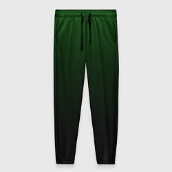 Женские брюки Градиент чёрно-зеленый