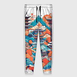 Брюки женские Ancient japan, цвет: 3D-принт
