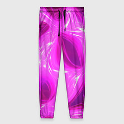 Брюки женские Обтекаемый розовый, цвет: 3D-принт