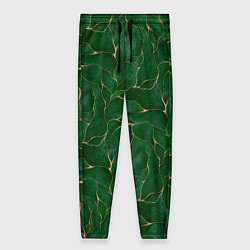Брюки женские Зеленый камуфляж с золотом, цвет: 3D-принт