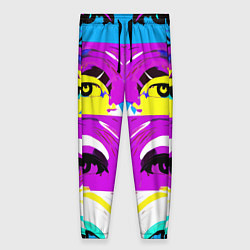 Женские брюки Eyes - pop art - neural network