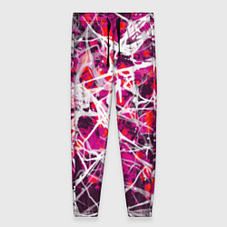 Брюки женские Абстракция - черная вдова, цвет: 3D-принт