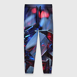 Брюки женские Острые грани прозрачности, цвет: 3D-принт