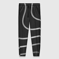 Брюки женские Волнистые линии, цвет: 3D-принт