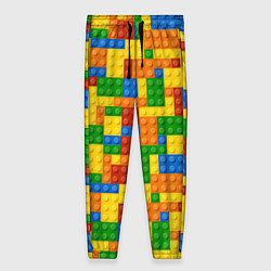 Женские брюки Лего - разноцветная стена