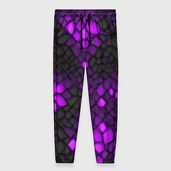 Женские брюки Фиолетовый трескающийся камень