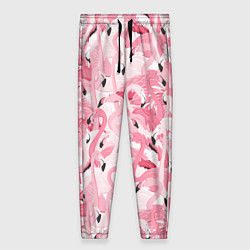 Женские брюки Стая розовых фламинго