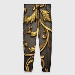Брюки женские Gold abstract, цвет: 3D-принт