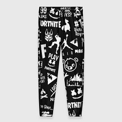 Женские брюки Fortnite alllogo black