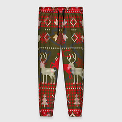 Женские брюки Рождественский орнамент
