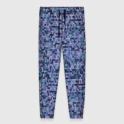 Женские брюки Синий узор вязанного трикотажного полотна