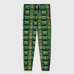 Женские брюки Зеленый абстрактный паттерн
